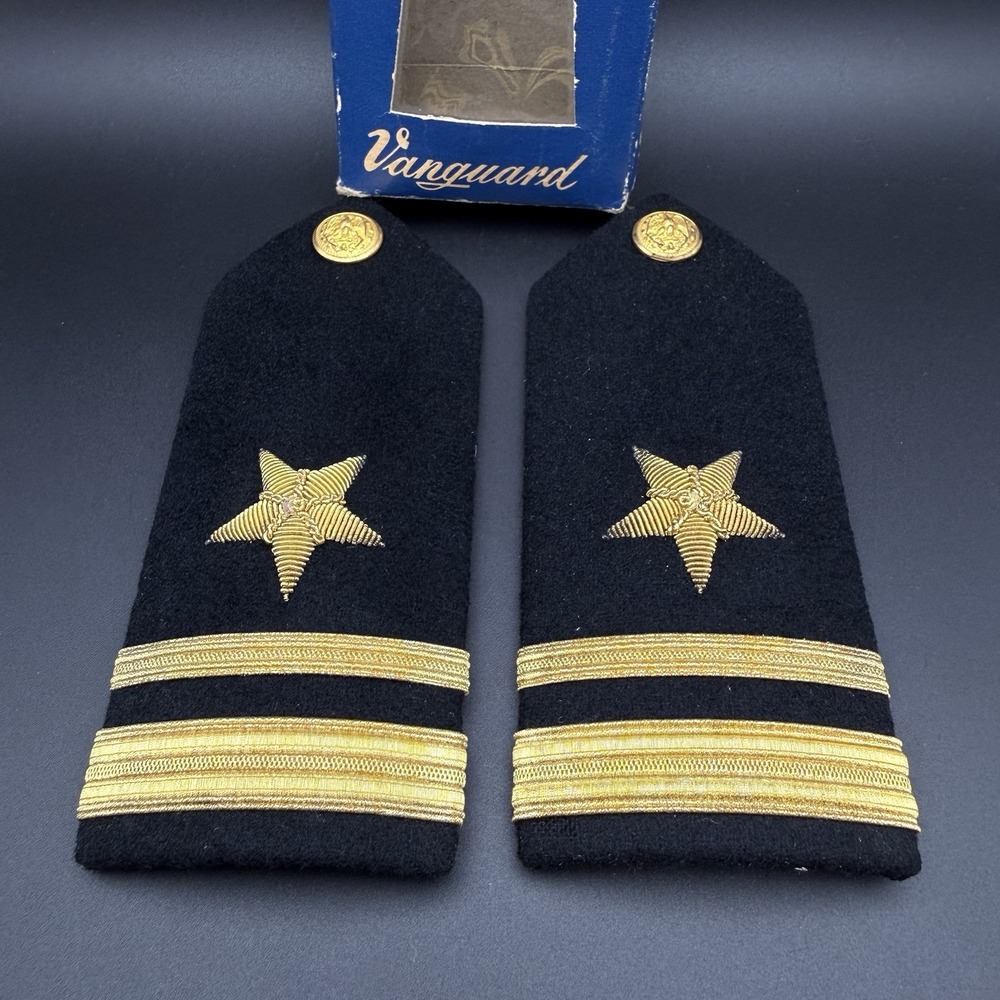 Vanguard Merchant Marine JR. Lieutenant Line Officer Shoulder Boards Epaulettes